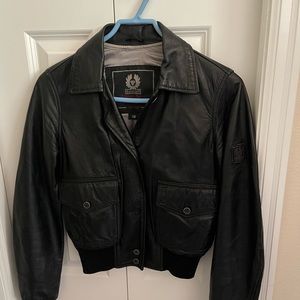 Belstaff Women’s Leather Bomber Jacket
